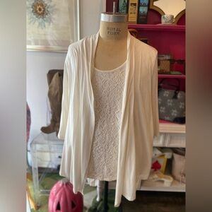 Blair cream floral lace long sleeve size 3X